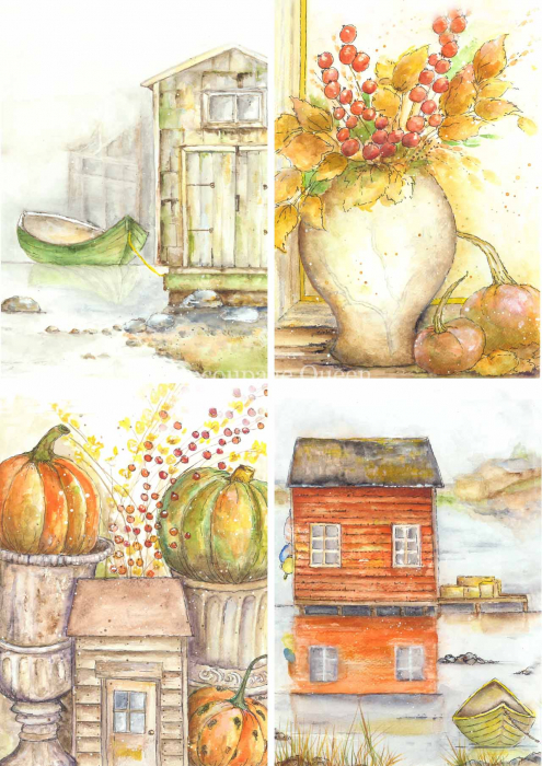 Hârtie de orez Ellen J Goods - Fall 4 Pack [1]