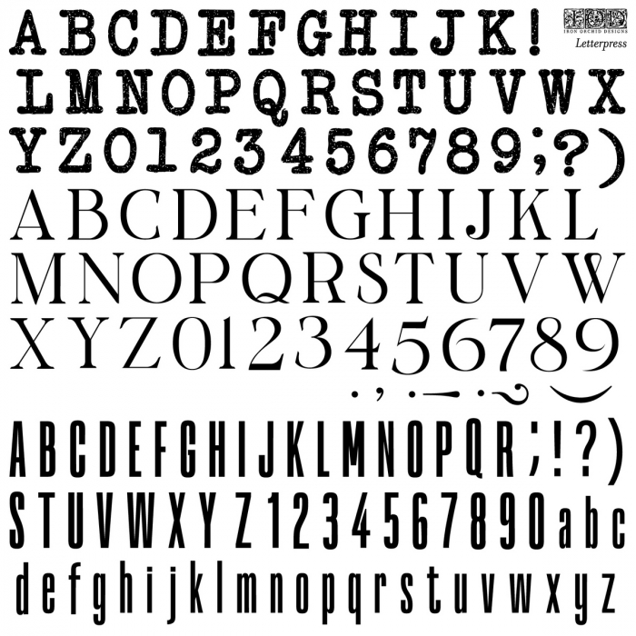 LETTERPRESS – ștampile decorative IOD [1]