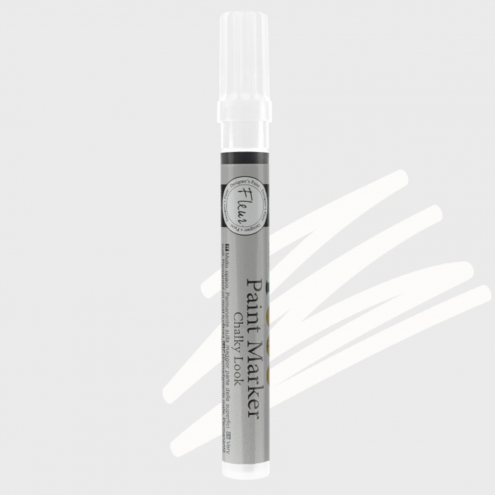 Marker Fleur Paint – Titanium White – Alb Opac – Vârf 1–2 mm / 2–4 mm [1]