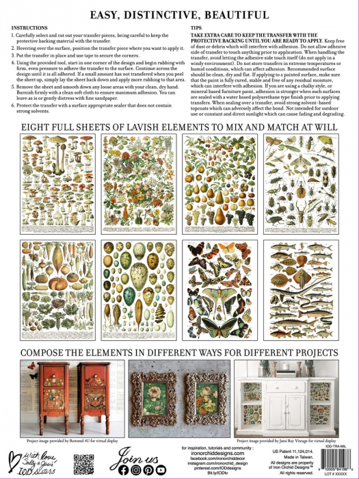 MILLOT S PAGES – transfer decorativ – set de 8 pagini A3 [2]