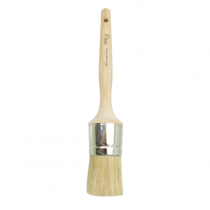 Pensulă pentru Ceară Fleur – Rotundă, Păr Natural, 4 cm [1]