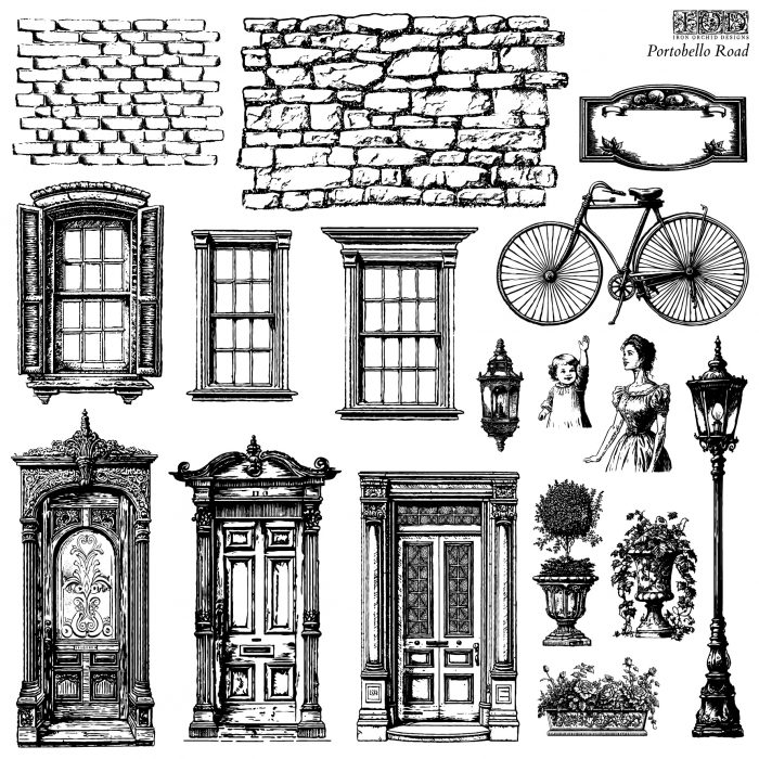 PORTOBELLO ROAD - ștampile decorative – set 2 pagini [2]