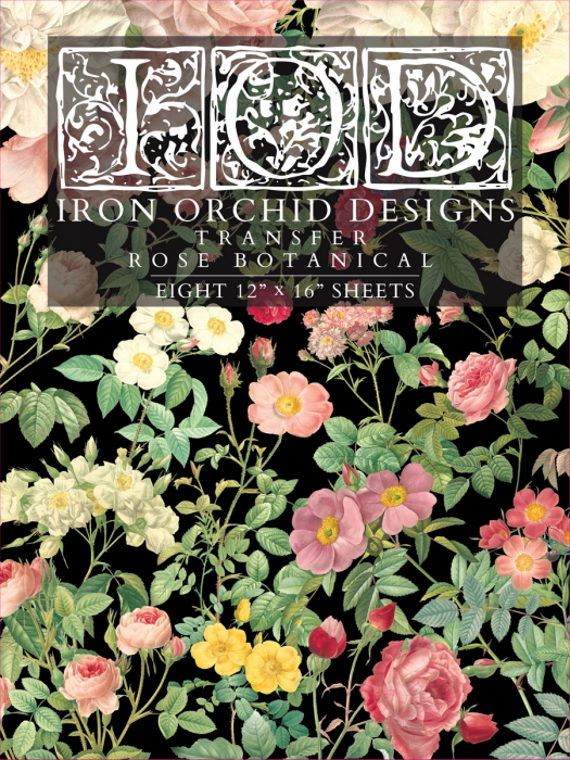 ROSE BOTANICAL – set transfer decorativ IOD – 8 pagini A3 [1]