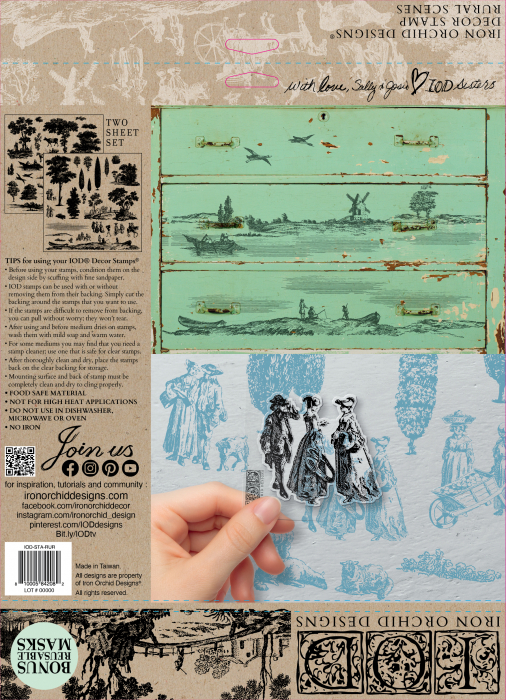 RURAL SCENES – set de ștampile decorative IOD – 2 pagini [3]