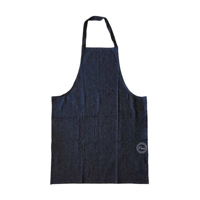 Șorț Denim pentru Adulți – Cu Buzunare Laterale, Marca Fleur [1]