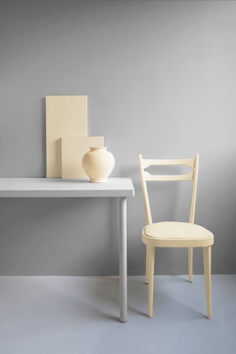 Vopsea Fleur Chalky Look – Banana Cream, galben pal cald, finisaj ultra-mat pentru decor și mobilier [3]