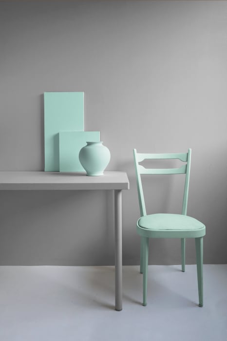Vopsea Fleur Chalky Look – Cape Town Blue, albastru pastel-verzui, finisaj ultra-mat, ideală pentru mobilier și decoruri luminoase [3]