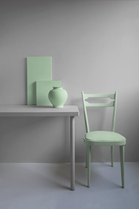 Vopsea Fleur Chalky Look – Malmö Green, verde mentă pastel, finisaj ultra-mat, ideală pentru mobilier și decor scandinav [3]