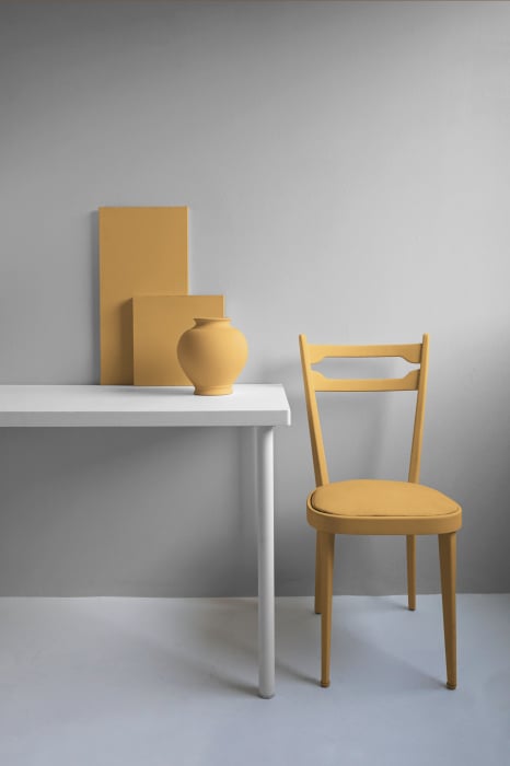 Vopsea Fleur Chalky Look – Yellow Ochre, galben muștar, finisaj ultra-mat pentru mobilier și decor [3]