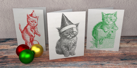 CHRISTMAS KITTIES ștampile decorative [1]