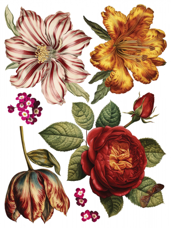 COLLAGE DE FLEURS transfer decorativ – set de 8 pagini A3 [3]