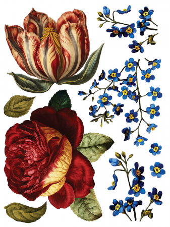 COLLAGE DE FLEURS transfer decorativ – set de 8 pagini A3 [5]