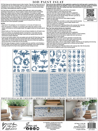 DELFT TRADITIONS AZURE – IOD Paint Inlay – set 8 pagini A3 [8]