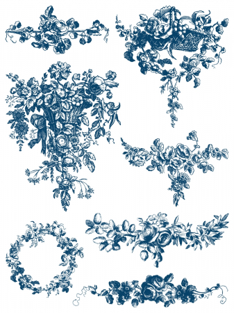 DELFT TRADITIONS AZURE – IOD Paint Inlay – set 8 pagini A3 [2]
