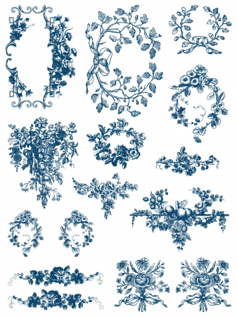 DELFT TRADITIONS AZURE – IOD Paint Inlay – set 8 pagini A3 [3]