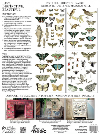 ENTOMOLOGY ETCETERA – transfer decorativ IOD 61 x 84 cm [1]