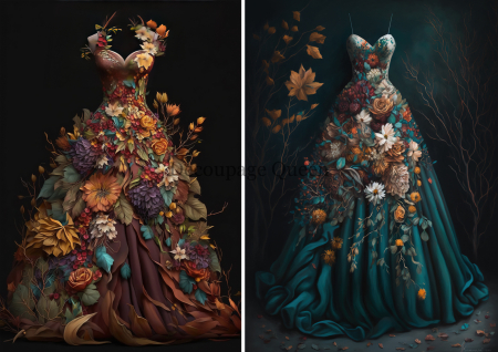 Hârtie orez A4 - Hârtie de orez Autumn Gowns