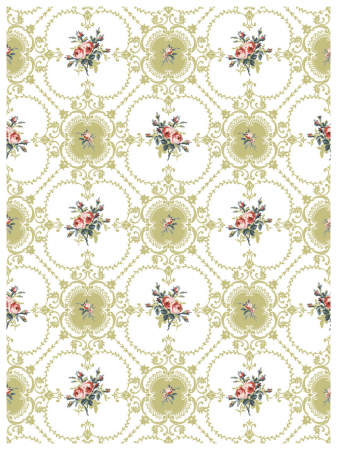 LATTICE ROSE – IOD Paint Inlay – set 8 pagini A3 [2]