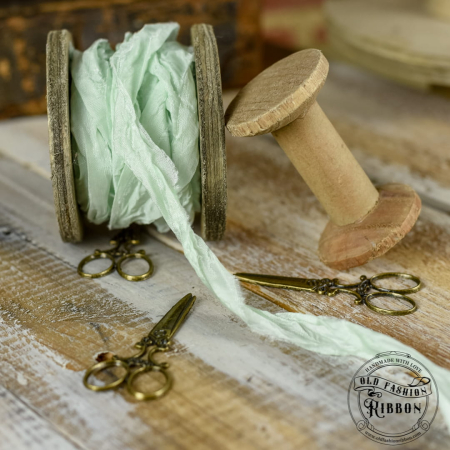 Panglici Satinate cu Aspect Vintage - panglica-vintage-menta-deschisa-old-fashion-1.jpg