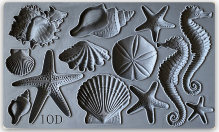 IOD Decor Moulds - Mulaje (matrițe) decorative - SEA SHELLS – mulaje decorative IOD, modele scoici