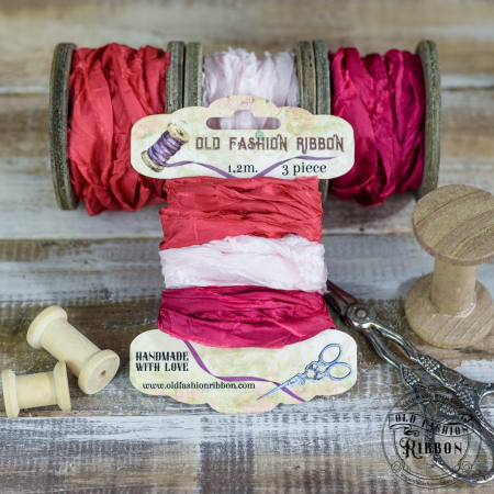 Set 3 Panglici Vintage – Old Fashion (Bobină) - set-3-panglici-vintage-roz-old-fashion.jpg