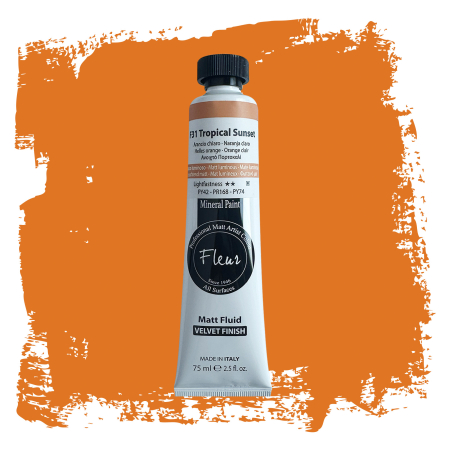 FLEUR PAINT - GAMA COMPLETĂ DE VOPSELE ȘI FINISAJE PREMIUM - fleur-mineral-paint-tub-75ml-tropical-sunset-ambalaj.jpg