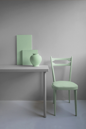 Vopsea Fleur Chalky Look – Malmö Green, verde mentă pastel, finisaj ultra-mat, ideală pentru mobilier și decor scandinav [2]