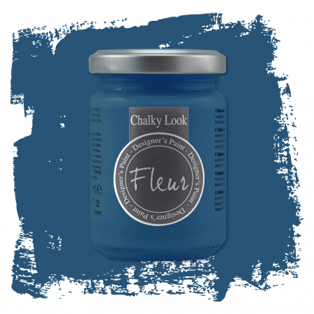 Vopsele FLEUR - Chalky Look - Vopsea Fleur Chalky Look – Nelson Blue, albastru închis prăfuit, finisaj ultra-mat, ideală pentru decoruri clasice și masculine
