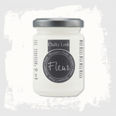 Vopsea Fleur Chalky Look Snow White 130 ml – Alb Mat, Ambalaj Original