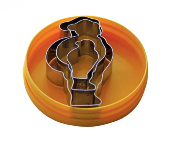Decupatoare Inox Forma Mos Craciun, Cutie 3 Buc [1]