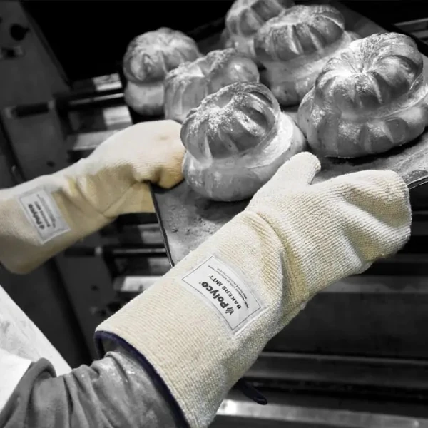 Manusi antitermice Bakers Mitt®, 40 cm, din bumbac terry, protectie termica pana la 250ºC [4]