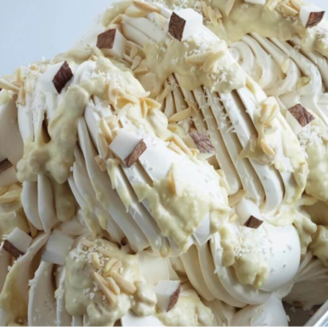 Creme umpluturi - Crema Tartinabila cu Fulgi de Cocos, Vafa si Ciocolata Alba Joycream Donatello Joygelato - 5Kg