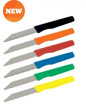 Decupatoare, Cutite - Cutit Brutar lama ondulata L 18,5 cm - Negru