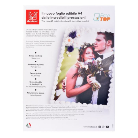Expunere produse - Foi Amidon Imprimanta Alimentara Freetop A4, Set 50 Buc, Modecor