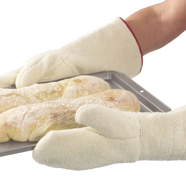 Manusi - Manusi antitermice Bakers Mitt®, 40 cm, din bumbac terry, protectie termica pana la 250ºC