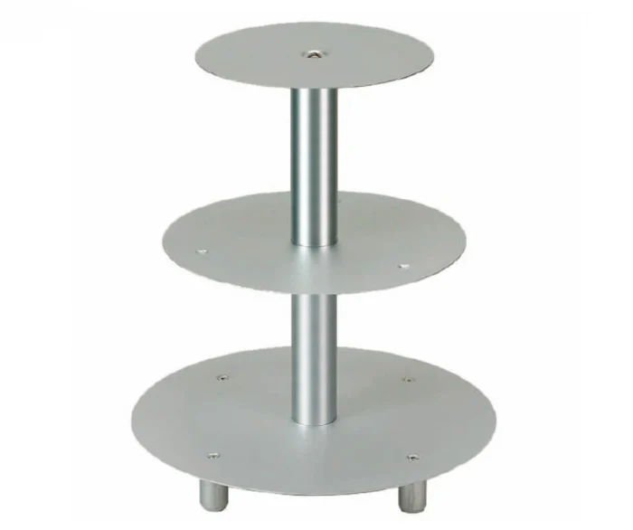 Suport tort - Suport tort / prajituri aluminiu, 3 etaje