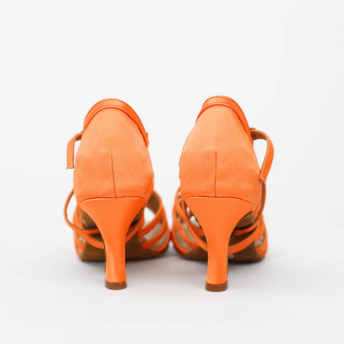 Naranja - pantofi de dans portocaliu fosforescent pentru femei toc 7.5cm [5]