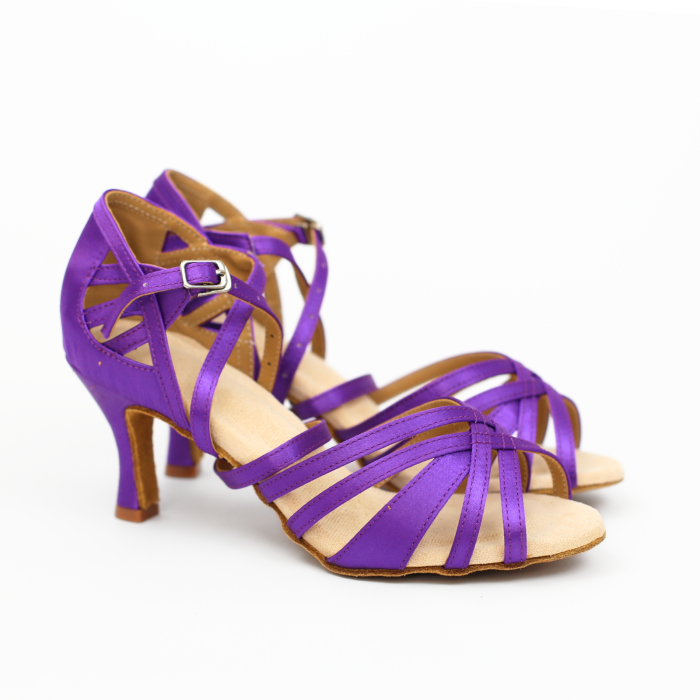 Purpura - pantofi de dans mov pentru femei toc 7.5cm [3]