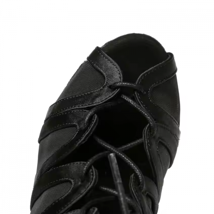 Botine de dans din satin cu plasa [8]