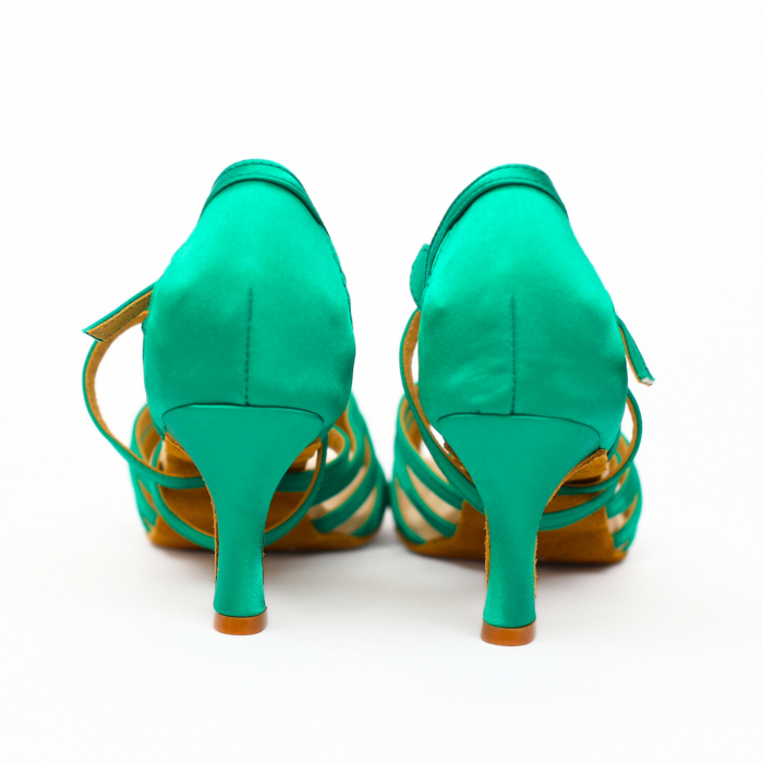 Esmeralda - pantofi de dans verde pentru femei toc 7.5cm [5]