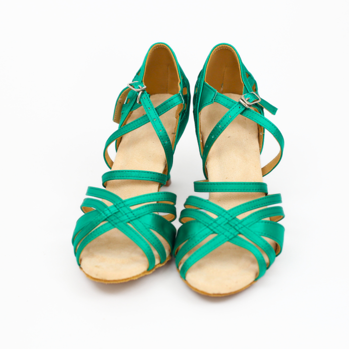 Esmeralda - pantofi de dans verde pentru femei toc 7.5cm [2]