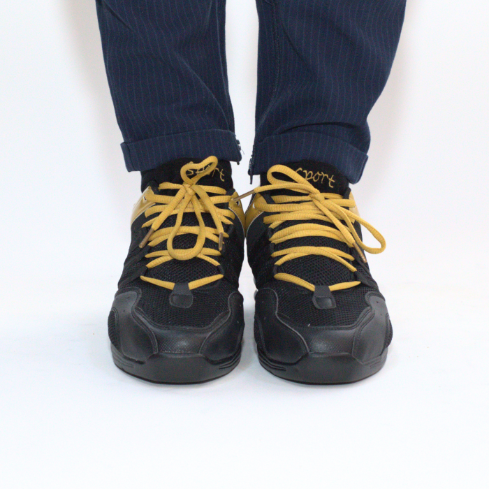 SNEAKERS Sport Negru Auriu - pantofi de dans de antrenament cu talpă splitată [2]