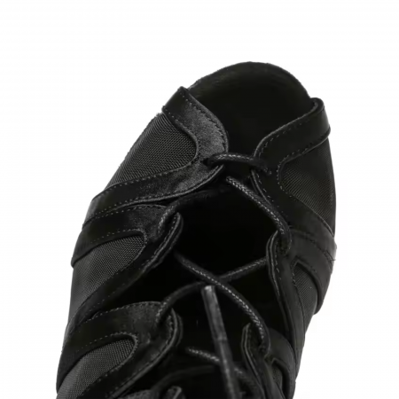 Botine de dans din satin cu plasa [7]