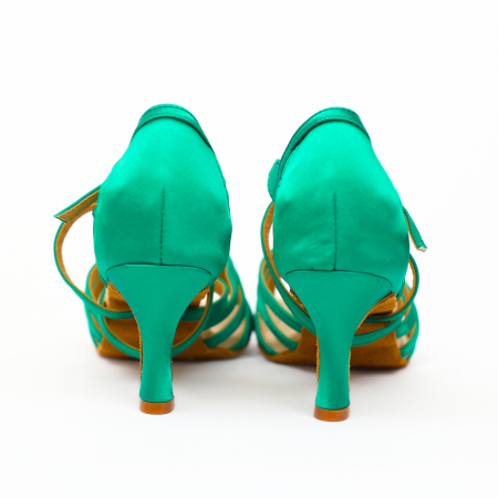 Esmeralda - pantofi de dans verde pentru femei toc 7.5cm [4]