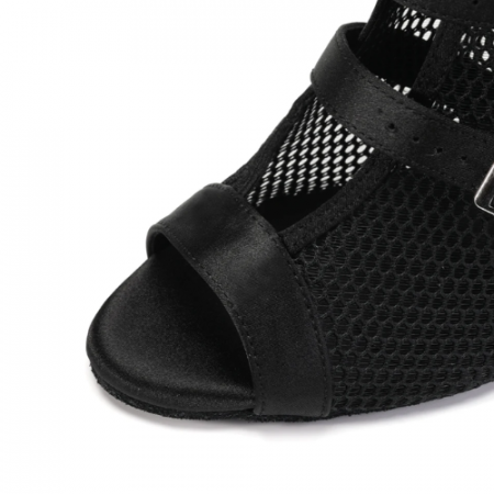 OBSESION - botine de dans din satin cu catarame multiple, botine salsa, bachata, kizomba, heels [6]