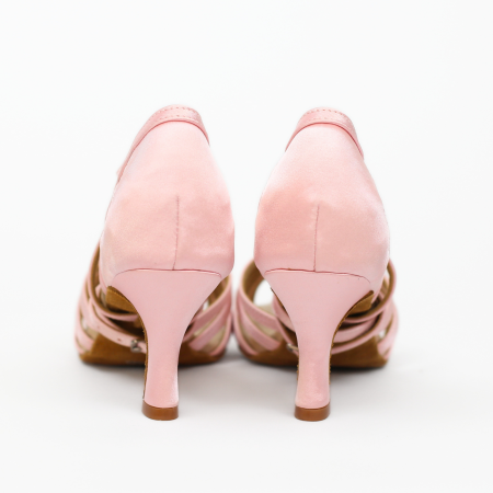 Rosa - pantofi de dans roz pentru femei toc 7.5cm [5]