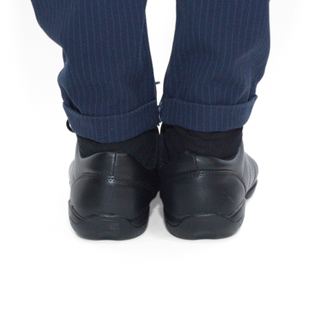 Sneakers de dans negru barbati - sneakers alb cu talpa splitata din piele PU [5]