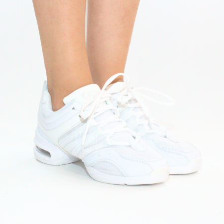 SNEAKERS Sport Alb - pantofi de dans de antrenament cu talpă splitată