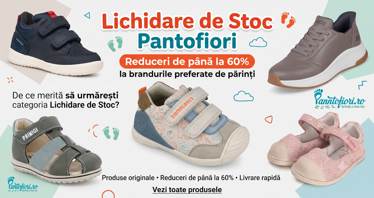 Lichidare de stoc Pantofiori - reduceri până la 60%