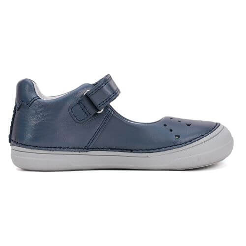 Balerini copii fete din piele DD Step, Albastru - H078-51150 [3]